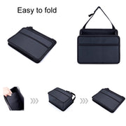 Car Hanging Garbage Bag Multifunctional Folding Storage Box, Model: H613 Litchi Pattern