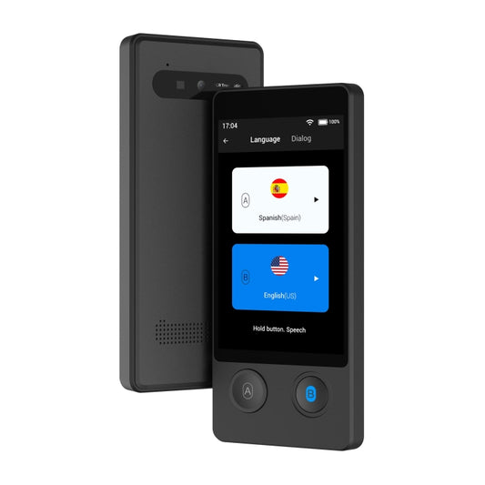 Hishell W12 144 Languages AI Voice Translator Smart Camera Translator Offline Dialogue Real-Time Mutual Translation(Black) - free shipping - PMC Jewellery - Order now!