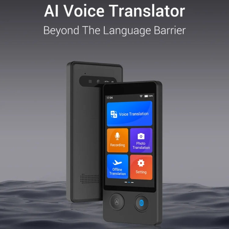Hishell W12 144 Languages AI Voice Translator Smart Camera Translator Offline Dialogue Real-Time Mutual Translation(Black) - free shipping - PMC Jewellery - Order now!