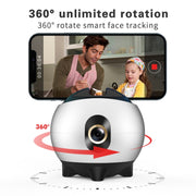 Hishell Rechargeable AI Face Intelligent Follow Shot Gimbal Cell Phone Live Streaming Video Stabilizer(Gold)