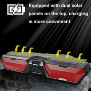DV-880 Dual Solar Wireless Bluetooth Speaker Outdoor Long Radio(Red)