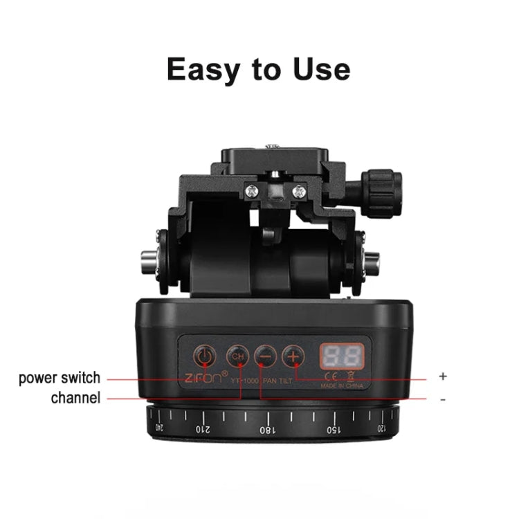 ZIFON YT-1000 Electric Gimbal 360 Degree Panoramic Remote Control Mobile Phone Shooting Dual Axis DSLR Camera Live Stabilizer(Standard) - free shipping - PMC Jewellery - Order now!