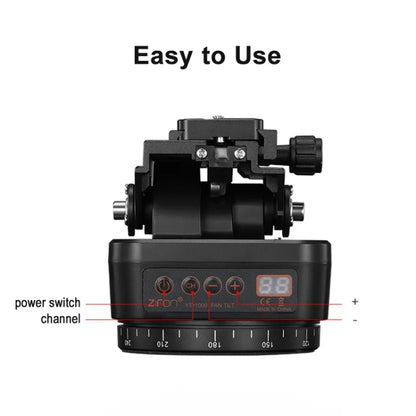 ZIFON YT-1000 Electric Gimbal 360 Degree Panoramic Remote Control Mobile Phone Shooting Dual Axis DSLR Camera Live Stabilizer(Standard) - free shipping - PMC Jewellery - Order now!