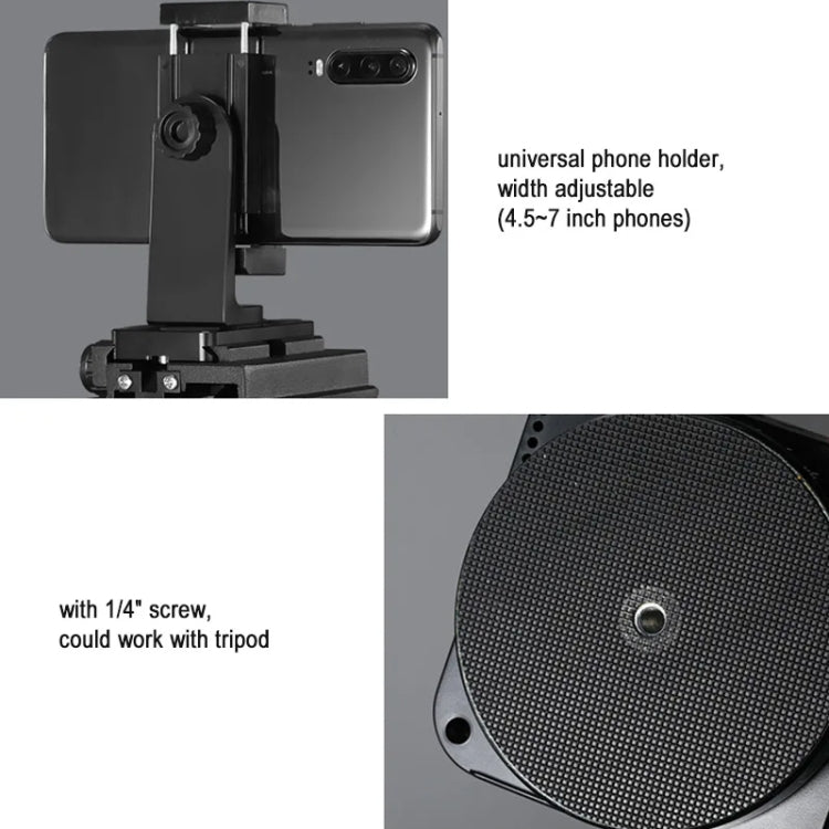 ZIFON YT-1000 Electric Gimbal 360 Degree Panoramic Remote Control Mobile Phone Shooting Dual Axis DSLR Camera Live Stabilizer(Standard) - free shipping - PMC Jewellery - Order now!