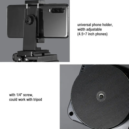 ZIFON YT-1000 Electric Gimbal 360 Degree Panoramic Remote Control Mobile Phone Shooting Dual Axis DSLR Camera Live Stabilizer(Standard) - free shipping - PMC Jewellery - Order now!