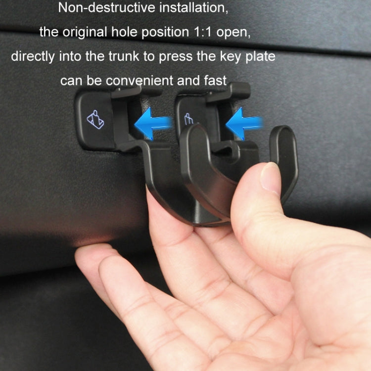 For Tesla Model Y Trunk Seat Button Hook(Black) - Auto Fastener & Clips by PMC TechLife | Online Shopping South Africa | PMC TechLife | Buy Now Pay Later Mobicred