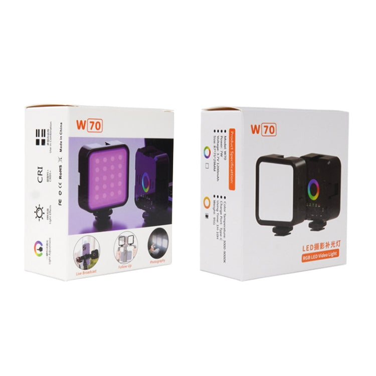 Desiontal W70 Full Color RGB Live Fill Light Portable Small Pocket Light Ambient Photo Handheld Photography Lighting - free shipping - PMC Jewellery - Order now!