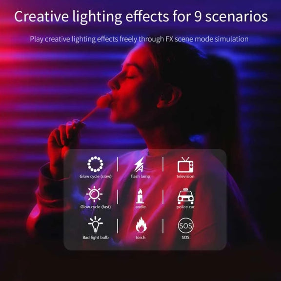 Desiontal W70 Full Color RGB Live Fill Light Portable Small Pocket Light Ambient Photo Handheld Photography Lighting