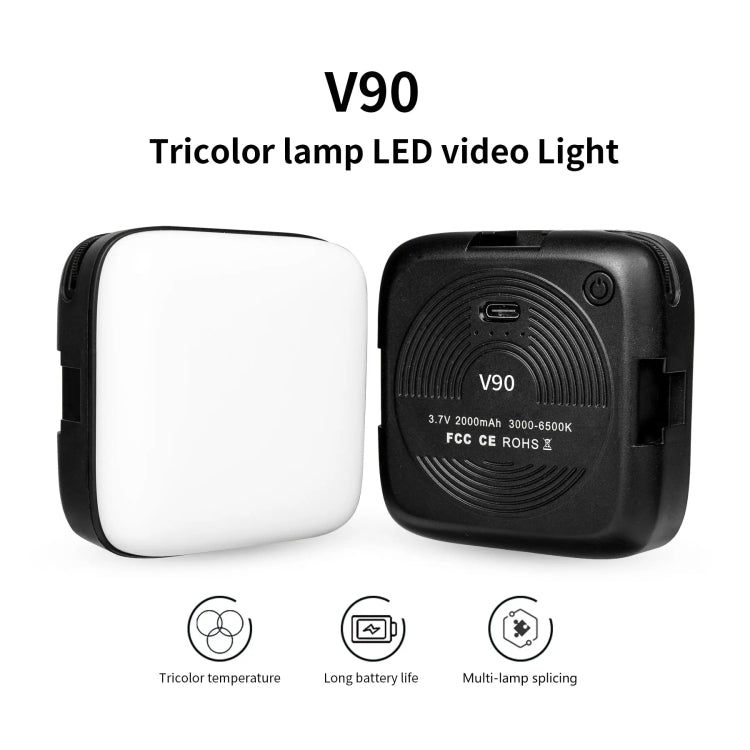 Desiontal V90 Mobile Phone Live Beauty Fill Light LED Pocket Light USB Charging Tofu Lamp(Standard) - free shipping - PMC TechLife - Order now!