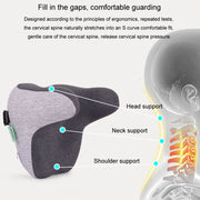 BEWALKER Car Headrest Memory Foam Neck Support Pillow Car Seat Cervical Cushion(Green)