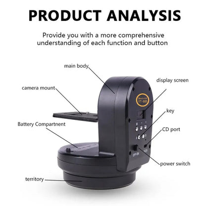 Desiontal YT-800 Cell Phone Camera Remote Control Gimbal 360 Rotation Panoramic Shooting Stabilizer(Standard) - free shipping - PMC Jewellery - Order now!