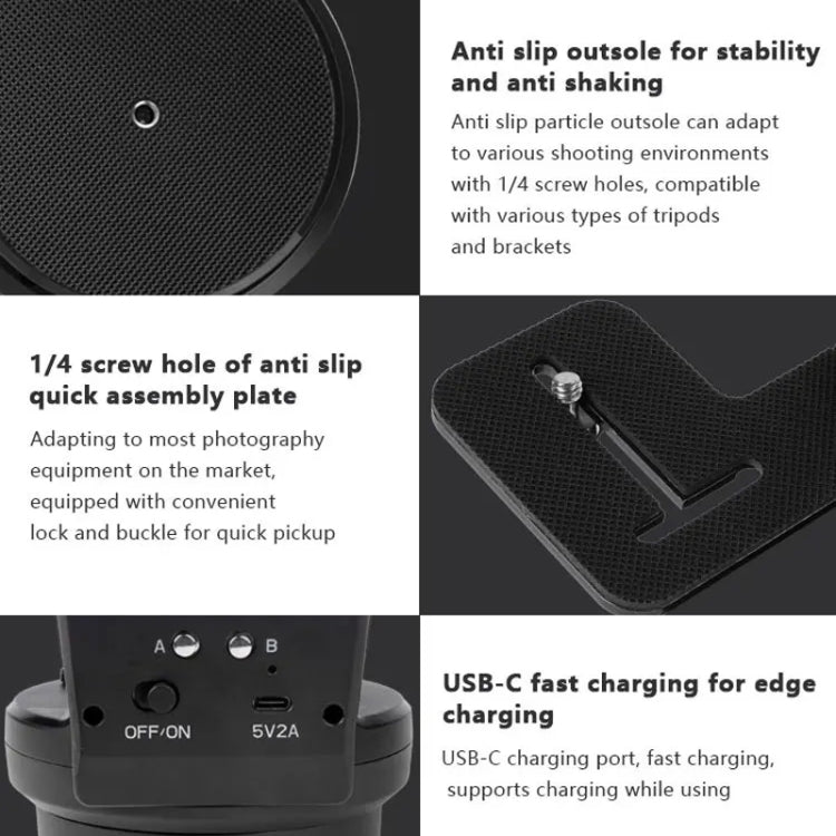 Desiontal YT-800 Cell Phone Camera Remote Control Gimbal 360 Rotation Panoramic Shooting Stabilizer(Standard) - free shipping - PMC Jewellery - Order now!