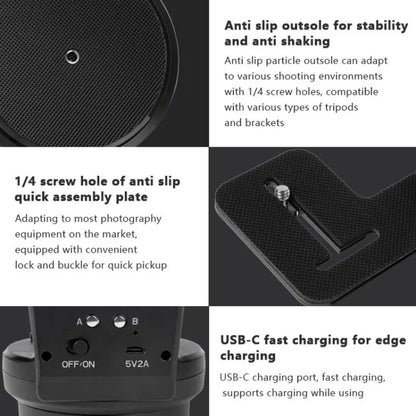 Desiontal YT-800 Cell Phone Camera Remote Control Gimbal 360 Rotation Panoramic Shooting Stabilizer(Standard) - free shipping - PMC Jewellery - Order now!