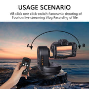 Desiontal YT-800 Cell Phone Camera Remote Control Gimbal 360 Rotation Panoramic Shooting Stabilizer(Standard)