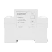 SINOTIMER SDM002 Household DIN Rail Single-Phase AC Dual Display Voltage And Current Meter(63A Build-In Intestinal Sensor)