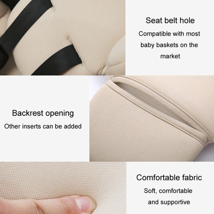 Infant Safety Seat Cushion Four Seasons Universal Stroller Lumbar Protection Pads(Black) - Strollers Accessories by PMC Jewellery | Online Shopping South Africa | PMC Jewellery | Buy Now Pay Later Mobicred