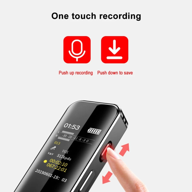 G1 0.96-Inch IPS Color Screen HD Smart Mini Noise Reduction Timer Recorder, Capacity: 8GB