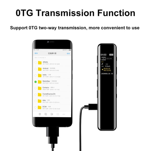 G1 0.96-Inch IPS Color Screen HD Smart Mini Noise Reduction Timer Recorder, Capacity: 32GB