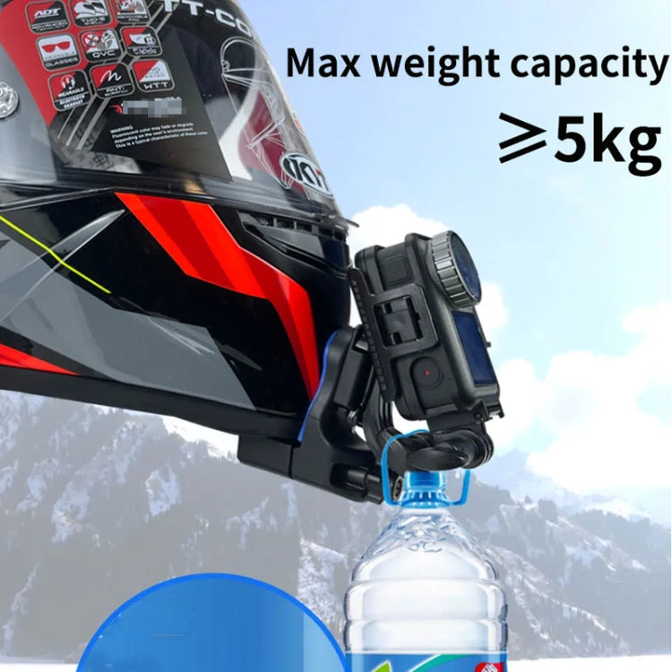Motorcycle Helmet Chin Clamp Mount for GoPro Hero Series DJI Osmo Action, SJCAM Cameras, Spec: Set 2 - free shipping - PMC TechLife - Order now!
