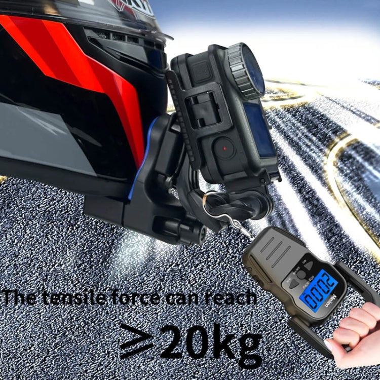 Motorcycle Helmet Chin Clamp Mount for GoPro Hero Series DJI Osmo Action, SJCAM Cameras, Spec: Set 1 - Helmet Mount by PMC TechLife | Online Shopping South Africa | PMC TechLife | Buy Now Pay Later Mobicred