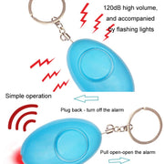 LED Flashing Alarm Anti Loss And Wolfproof Device Women Defense Emergency Caller(Pink)