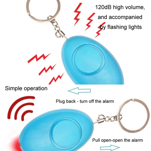 LED Flashing Alarm Anti Loss And Wolfproof Device Women Defense Emergency Caller(Pink)