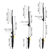 High Pressure Car Wash Nozzle Soft Bristle Long Handle Brush Foam Bottle Tool Set, Specification: Set 2