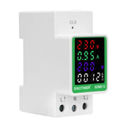 SINOTIMER DIN Rail AC Digital Display Current Voltage Power Electricity Multi-Function Tester, Model: SDM012-1