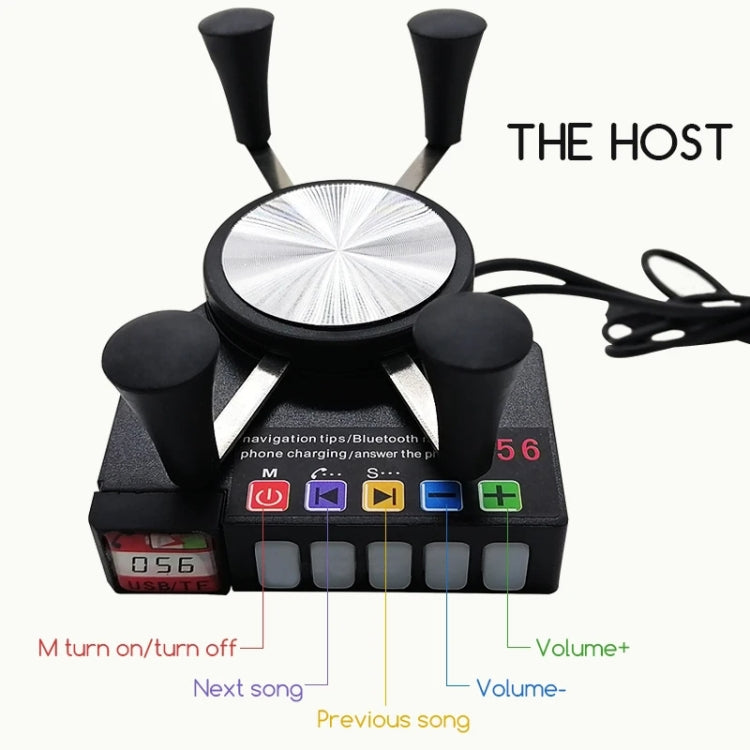 Motorcycle Mobile Phone Charging Stand With Bluetooth MP3 Speaker(YL-056) - Holder by PMC TechLife | Online Shopping South Africa | PMC TechLife | Buy Now Pay Later Mobicred