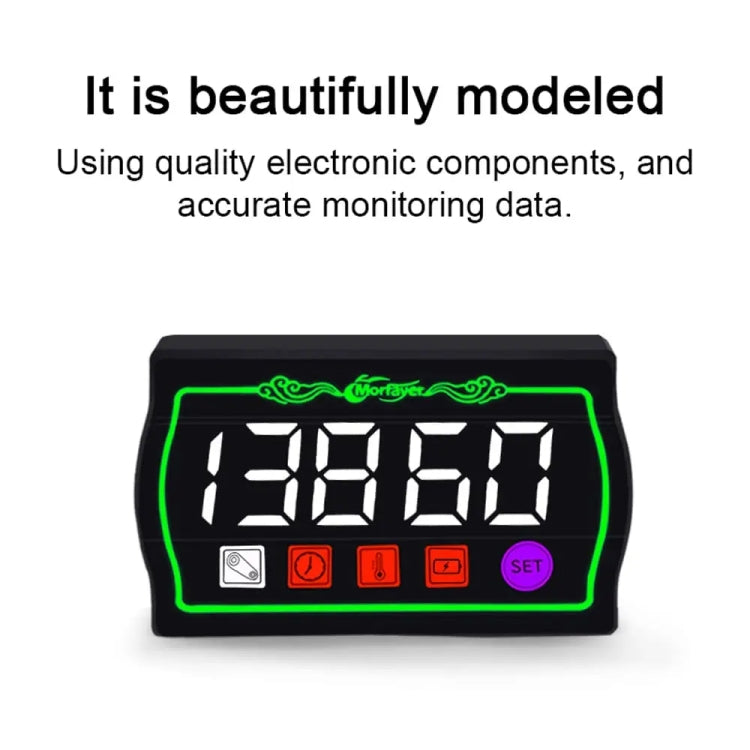 4 in 1 Ambient Temperature Gauge Morfayer Locomotive Intelligent Multi-function Tachometer - Electrical Instruments by Morfayer | Online Shopping South Africa | PMC TechLife | Buy Now Pay Later Mobicred