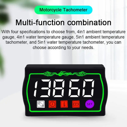 4 in 1 Water Temperature Meter Morfayer Locomotive Intelligent Multi-function Tachometer - free shipping - PMC Jewellery - Order now!