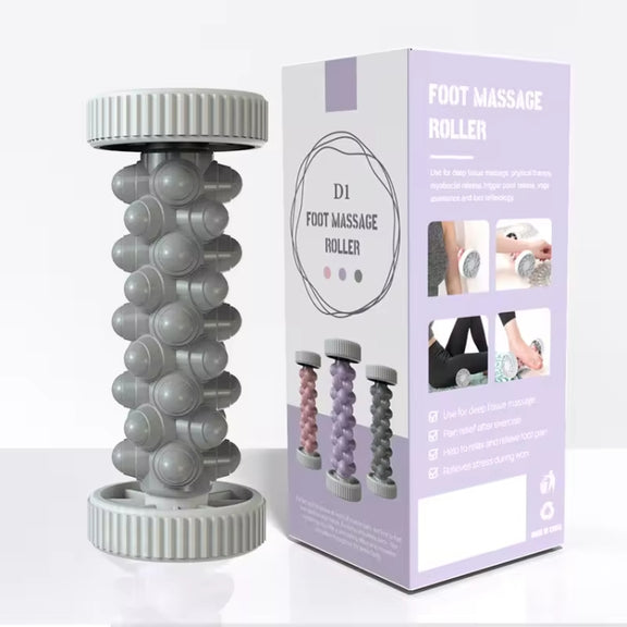 Foot Massage Roller Home Fitness Muscle Relaxation Plantar Fascia Rod(Gray)
