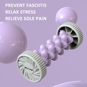 Foot Massage Roller Home Fitness Muscle Relaxation Plantar Fascia Rod(Purple)