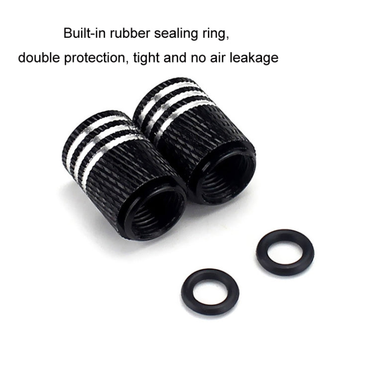 2pcs Auto Tire Laser Skull Valve Cap - Tire Valve Caps by PMC TechLife | Online Shopping South Africa | PMC TechLife | Buy Now Pay Later Mobicred