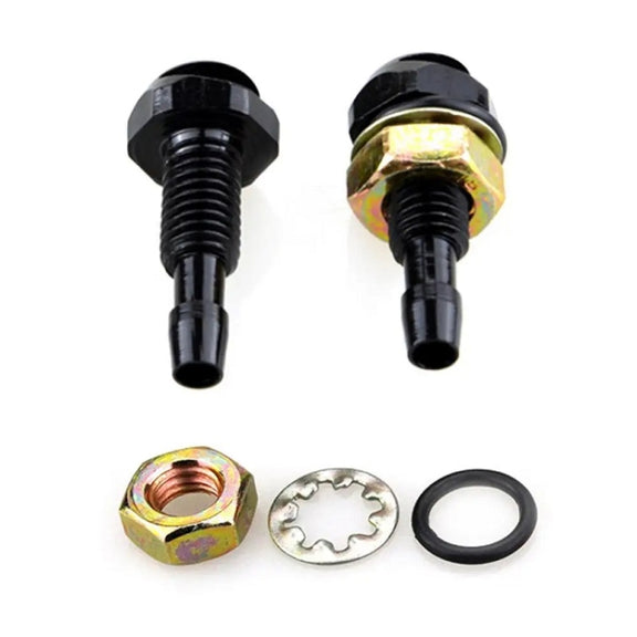 2pcs /Set Automotive Glass Washer Sprayer Aluminum Cap Nozzle(Red)