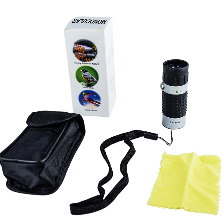 7 x 18 Mini Monoculars Telescope for Hunting Golf Hiking Bird Watching, Spec: Crosshairs - Monocular Binoculars by PMC TechLife | Online Shopping South Africa | PMC TechLife | Buy Now Pay Later Mobicred