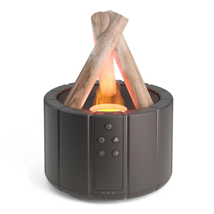 Bonfire Shaped Remote Control Aroma Diffuser Desktop Flame Humidifier, Color: Black - free shipping - PMC TechLife - Order now!
