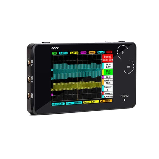 MINIWARE Dual Channel Mini Portable Handheld Digital Storage Oscilloscope, Model: DS212 - free shipping - PMC Jewellery - Order now!