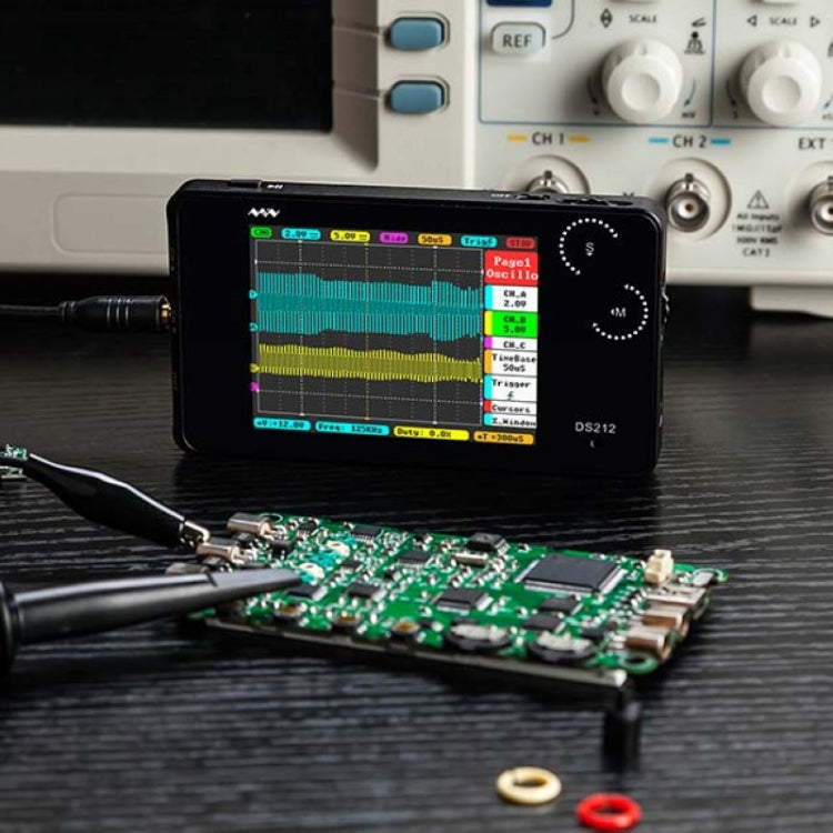 MINIWARE Dual Channel Mini Portable Handheld Digital Storage Oscilloscope, Model: DS212 - free shipping - PMC Jewellery - Order now!