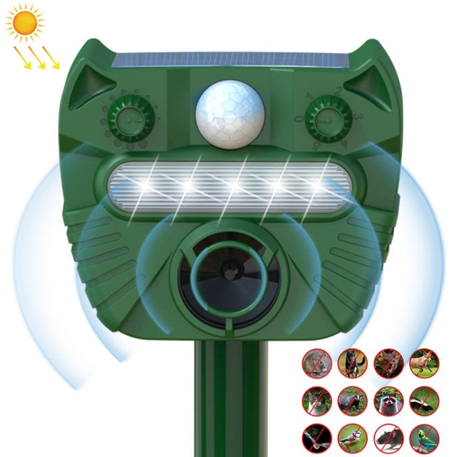 Outdoor Solar Animal Driving Device Ultrasonic Water-resistant Infrared Sensor