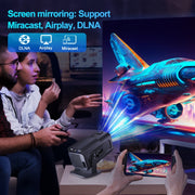 HY320 1080P 390ANSI 4K Android 11 Projector With Wifi 6 Bluetooth 5.0 Support Miracast / Airplay / DLNA US Plug