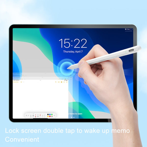 Fast Charge+Touch Switch+Bluetooth Function Anti-false Touch Capacitive Pen for iPad 2018 or Later(Black)