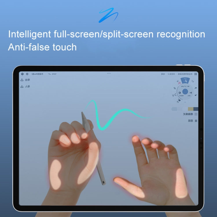 Fast Charge+Touch Switch+Bluetooth Function Anti-false Touch Capacitive Pen for iPad 2018 or Later(White) - free shipping - PMC Jewellery - Order now!