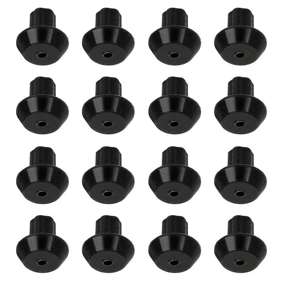 16pcs /Pack WB2K101 Rubber Feet for GE Kenmore Burner Grate Replaces WB02T10461 AP2622260(Black)