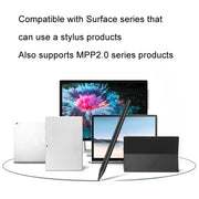 For Microsoft Surface 4096 Pressure Sensitive MPP2.0 Anti-false Touch Pressure Sensitive Capacitive Pen(Black)