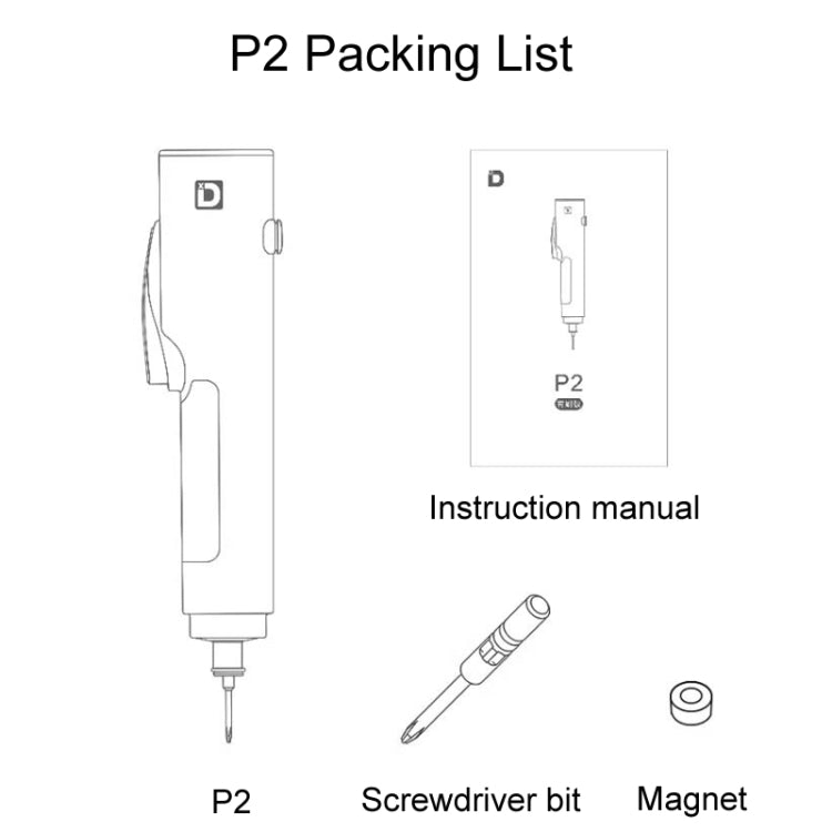 Xiaodong P2 Electrical Screwdriver Mobile Phone Repair Tool With Electronic Torque Brake, Version: For Apple - free shipping - PMC Jewellery - Order now!
