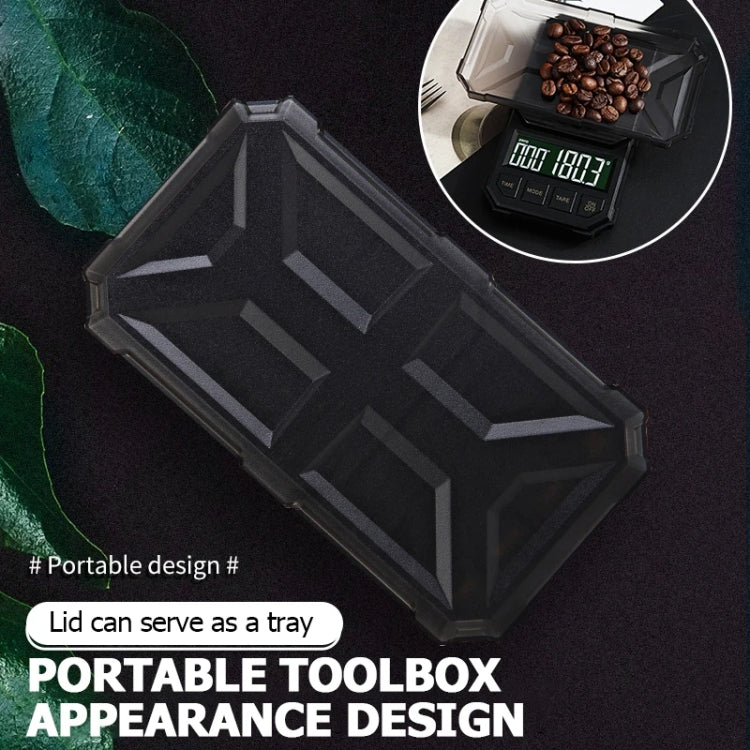 Battery Model 2kg/0.1g Portable Toolbox Digital Scale Jewelry Weighing Tool with Timing