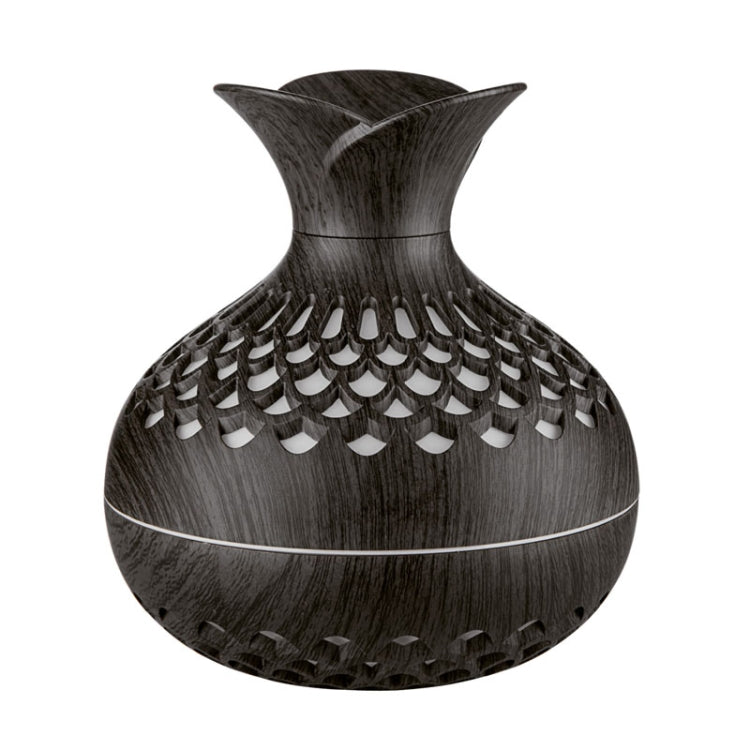 LED Light Aromatherapy Diffuser Home Small Vase Quiet Humidifier Aromatherapy Diffuser 2 In 1(Dark Wood) - free shipping - PMC TechLife - Order now!