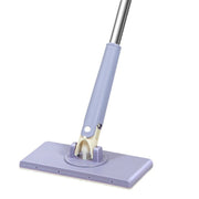 Washcloth Small Mop Lazy Person Hand-Free Automatic Paper Change Mini Floor Cleaner(Purple)