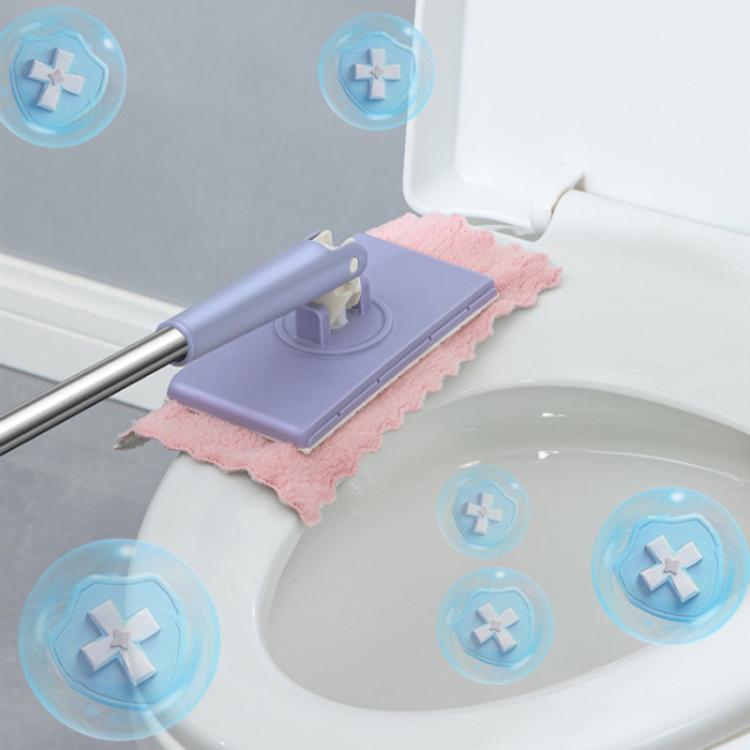 Washcloth Small Mop Lazy Person Hand-Free Automatic Paper Change Mini Floor Cleaner(White)